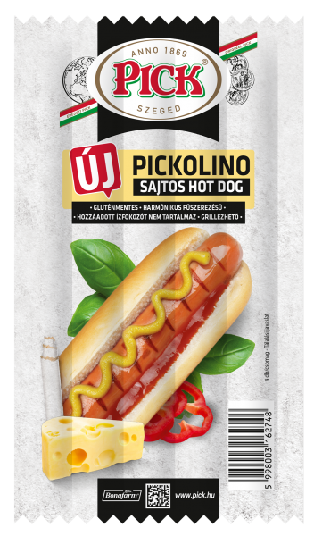 Pick Pickolino Hot Dog Sajtos 140g